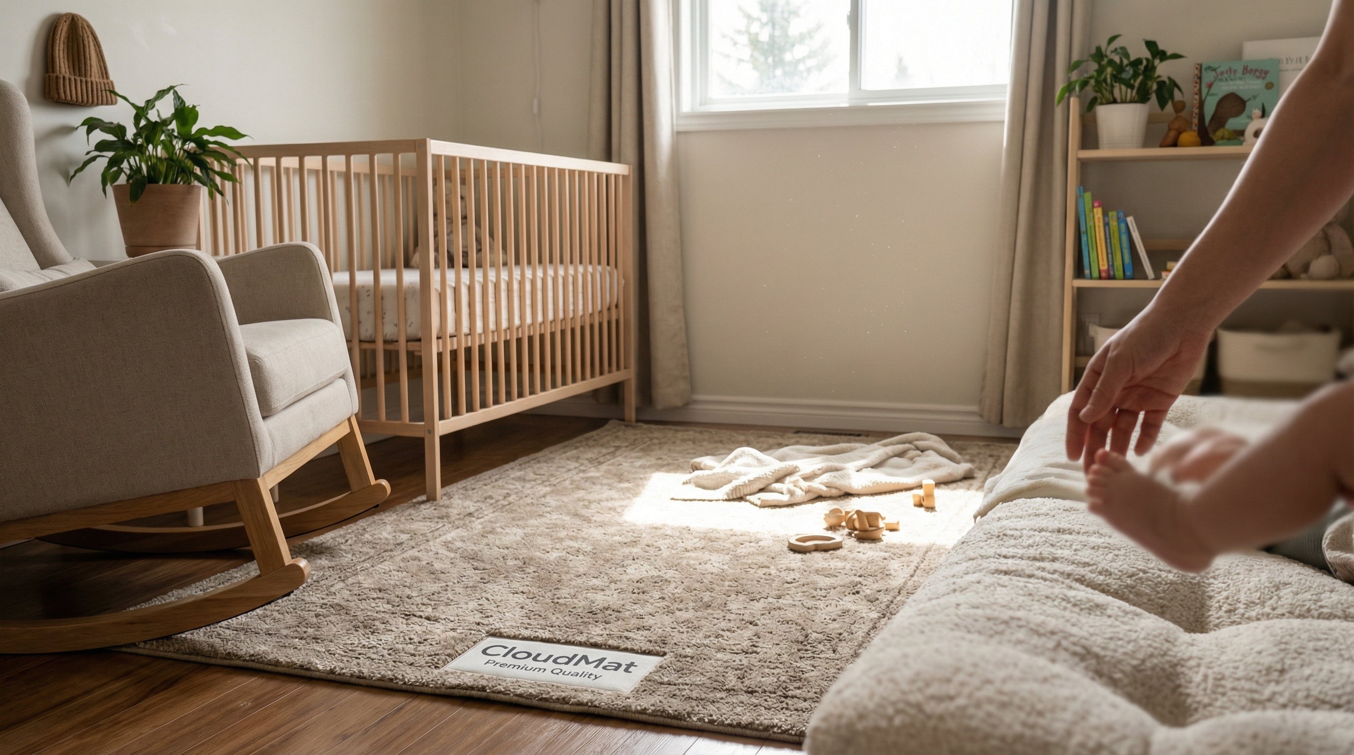 Persian CloudMat rug in contemporary Canadian living room with modern furniture